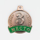 Медаль призовая «3 место» бронза, d=. 4.5 см, без ленты - Фото 3