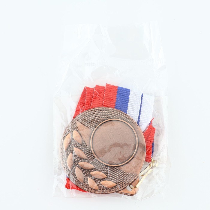 Медаль под нанесение 006 диам 5 см. Цвет бронз. С лентой - фото 1926709998