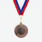 Медаль под нанесение 007 диам 5 см. Цвет бронз. С лентой - фото 6944733