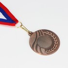 Медаль под нанесение 007 диам 5 см. Цвет бронз. С лентой - фото 6944734