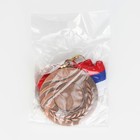 Медаль под нанесение 007 диам 5 см. Цвет бронз. С лентой - фото 9530426