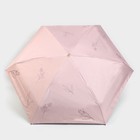 Зонт женский механический «Нюдовый минимализм», 6 спиц, складывается в размер телефона. - Фото 2