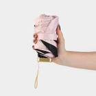 Зонт женский механический «Нюдовый минимализм», 6 спиц, складывается в размер телефона. - Фото 5