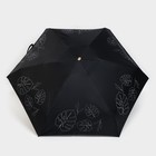 Зонт женский механический «Тропические листья», 6 спиц, складывается в размер телефона - Фото 3