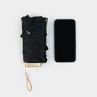 Зонт женский механический «Чёрное золото», 6 спиц, складывается в размер телефона - Фото 8