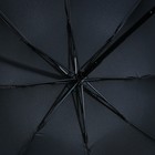 Зонт механический, 6 спиц, цвет чёрный. - Фото 4