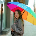 Зонт женский радужный «Наслаждаюсь дождём», 10 спиц. - Фото 10