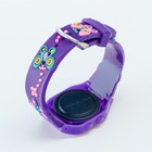 Часы наручные электронные детские "Бабочки", d-3 см, длина 20 см - Фото 3