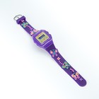Часы наручные электронные детские "Бабочки", d-3 см, длина 20 см - Фото 4