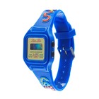 Часы наручные электронные детские "Цифры", 3 х 3 см, длина 20 см , синие - Фото 2