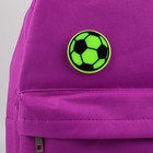 Светоотражающий значок «Футбольный мяч», d = 5,8 см, цвет МИКС - Фото 2