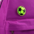 Светоотражающий значок «Футбольный мяч», d = 5,8 см, цвет МИКС - Фото 3