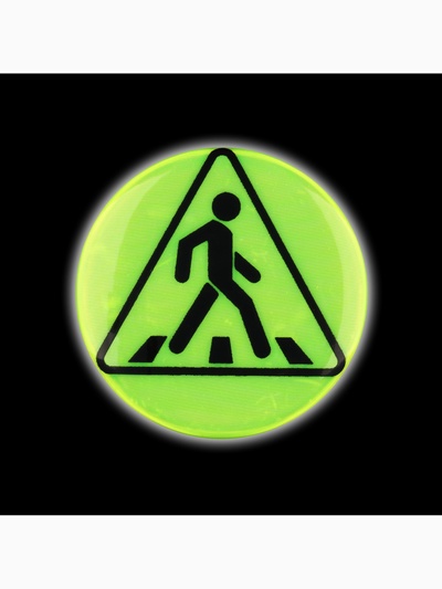 Светоотражающий значок «Пешеходный переход», d=5.8 см, МИКС