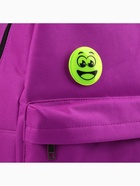 Светоотражающий значок «Удивлённый смайл», d=5.8 см, жёлтый - Фото 3