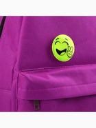 Светоотражающий значок «Всем мир», d=5.8 см, жёлтый - Фото 3