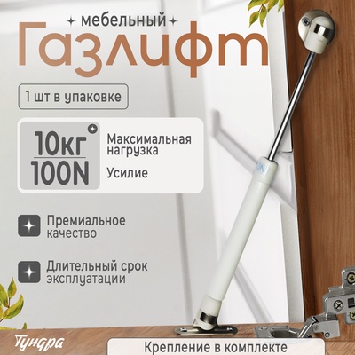 Газовый лифт ТУНДРА GL0100WH, 100N, белый
