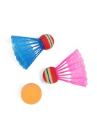 Набор для бадминтона ONLYTOP «Друзья»: 2 ракетки 44 см, 2 волана, мяч, чехол, зелёный 9380905