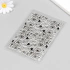 Штамп для творчества силикон "Цветы хризантемы" 16х11 см - фото 41321557