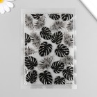 Штамп для творчества силикон "Пальмовые листья" 16х11 см - фото 320553635