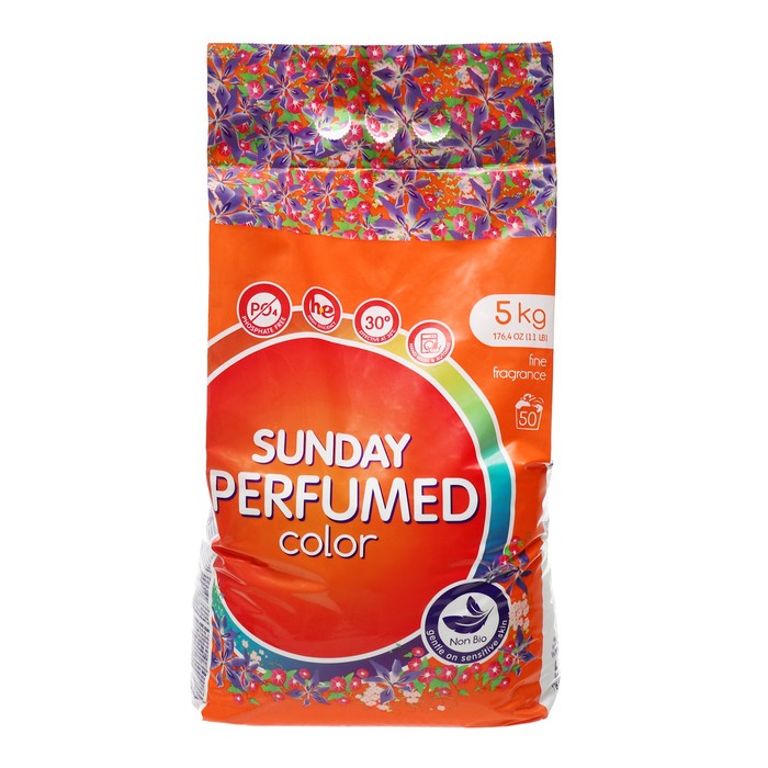 Стиральный порошок Sunday, для цветного, автомат 5 кг - Фото 1