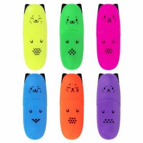 

Набор маркеров текстовыделителей 6цв 1-5мм BRAUBERG KIDS "CUTE CATS NEON", МИНИ 152435