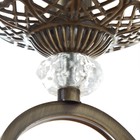 Бра N1208/2W AB бронза/хрусталь 2х40Вт Е14 31,5х17х33,5см - фото 22282247