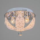 Люстра 5844/300 CR хром 3х40Вт E14 LED ПДУ 30х30х19см - фото 44381295