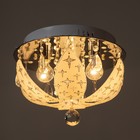 Люстра 5844/300 CR хром 3х40Вт E14 LED ПДУ 30х30х19см - фото 44381297