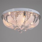 Люстра 5956/500 CR хром 5х40Вт E14 LED ПДУ 50х50х24см - фото 25565820