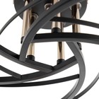 Люстра XA1275B/5 BK+FGD черный/золото 5х60Вт E27 58х58х27см - фото 22282722