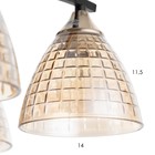 Люстра XA1275B/5 BK+FGD черный/золото 5х60Вт E27 58х58х27см - фото 22282724