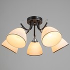 Люстра XA1226/5 BK+CR хром/черный 5х60Вт E27 56х56х25см 9669743