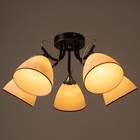 Люстра XA1226/5 BK+CR хром/черный 5х60Вт E27 56х56х25см 9669743