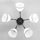 Люстра XA1226/5 BK+CR хром/черный 5х60Вт E27 56х56х25см 9669743