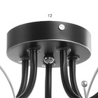 Люстра XA1226/5 BK+CR хром/черный 5х60Вт E27 56х56х25см 9669743