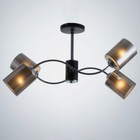Люстра GH60094/4 BK+CR черный/хром 4х60Вт E27 63х24х33см 9669749 - фото 14193511