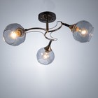 Люстра N5007/3 FGD+BCH золото/хром 3х60Вт E27 60х60х24см - фото 36443125