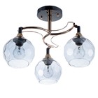 Люстра N5007/3 FGD+BCH золото/хром 3х60Вт E27 60х60х24см - фото 36443127