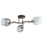 Люстра N5031/3 COF+FGD кофе/золото 3х60Вт E27 60х60х24см - фото 42640307