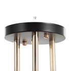 Люстра N5031/3 COF+FGD кофе/золото 3х60Вт E27 60х60х24см - фото 42640309