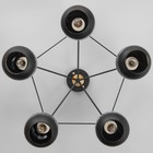 Люстра 52056/5 BK+COP чёрный/медь 5×40 Вт E27 56×56×27 см - фото 5035038