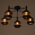 Люстра 52056/5 BK+COP чёрный/медь 5×40 Вт E27 56×56×27 см - фото 5035039