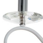 Бра A3809/1W WT+CR белый/хром/хрусталь 1х40Вт Е14 24х10х32,5см - фото 24457012