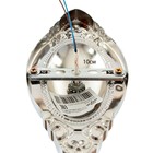 Бра A3809/1W WT+CR белый/хром/хрусталь 1х40Вт Е14 24х10х32,5см - фото 24457014