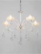 Люстра A3809/5 WT+CR белый/хром/хрусталь 5х40Вт E14 61х61х87см 9669780