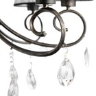 Люстра 06416/8 BK+GD черный/золото/хрусталь 8х40Вт E14 72х72х102см 9669838