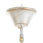 Люстра 06417/8 WH+GD белый/золото/хрусталь 8х40Вт E14 54х54х100см - фото 24399137