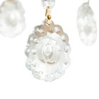 Люстра 06417/8 WH+GD белый/золото/хрусталь 8х40Вт E14 54х54х100см - фото 24399140