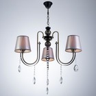 Люстра NH5270/3 AB+BK бронза/черный 3×40 Вт E27 64×61×85 см - фото 3857353