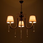 Люстра NH5270/3 AB+BK бронза/черный 3×40 Вт E27 64×61×85 см - фото 3857354